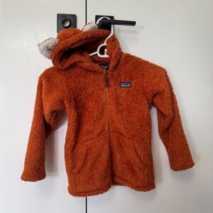 Patagonia Rust Fox Fleece Jacket Hoodie